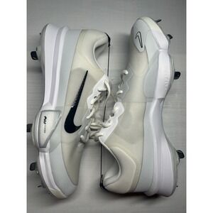 Nike Force Zoom Trout 9 White Black Baseball Men - Sz 14 - FB2907 100-New/No Box